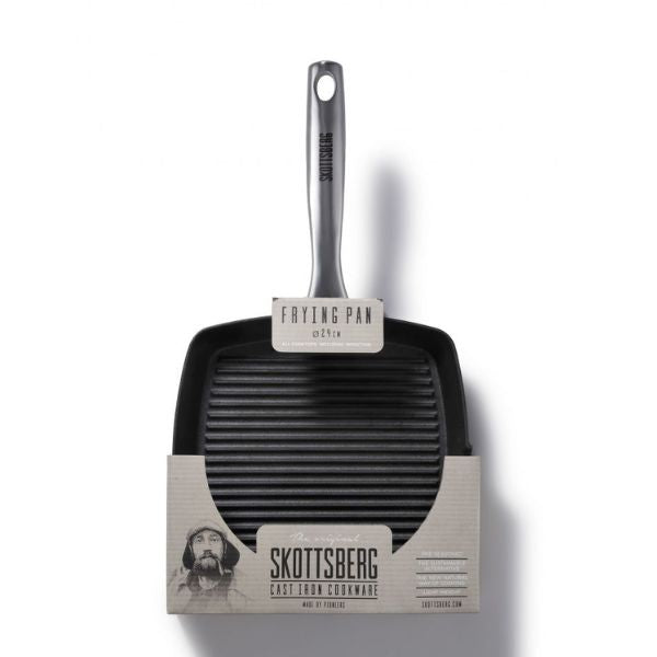 Produktbillede af Grillpande i Støbejern Skottsberg 24x43x3,5cm på tilbud – premium kvalitet og detaljer