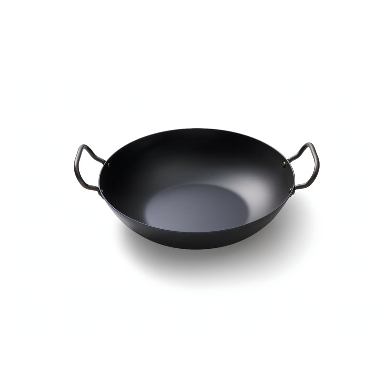 Produktbillede af Wadjan En Type Wok i Kulstål Skottsberg 34x40x9cm på tilbud – premium kvalitet og detaljer