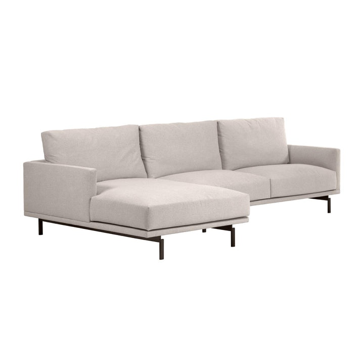 KAVE HOME Galene 4 pers. sofa m. venstre chaiselong beige genbrugsfibre og jern