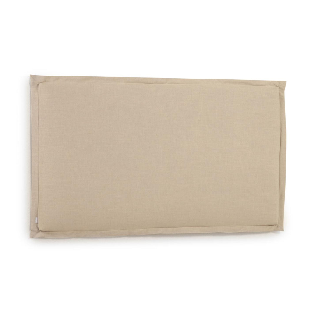 KAVE HOME Tanit sengegavl m. aftageligt betræk beige linned til 200 cm senge