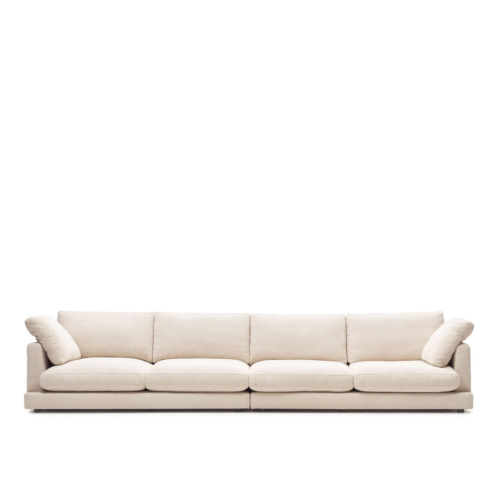 Produktbillede af KAVE HOME Gala 6 pers. sofa beige stof 390cm i premium kvalitet