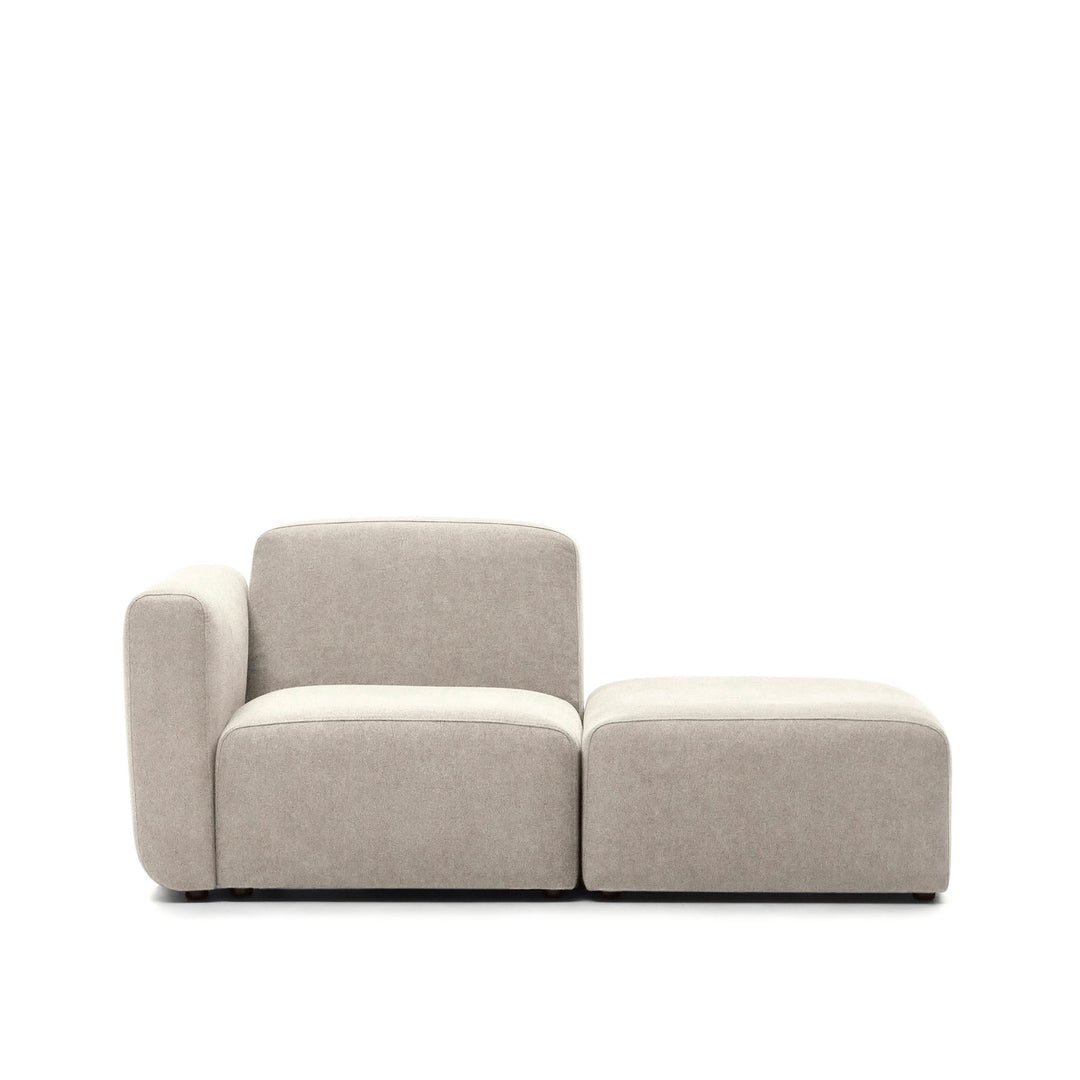 Produktbillede af KAVE HOME Neom 1 pers. modulsofa med rygmodul beige interlock vævet stof 169cm i premium kvalitet