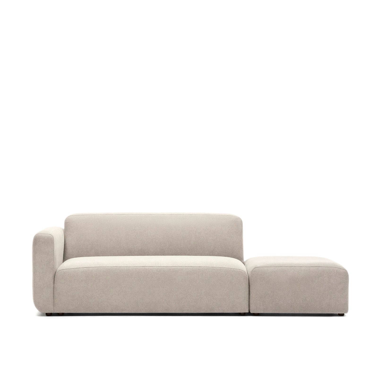 Produktbillede af KAVE HOME Neom 2 pers. modulsofa med rygmodul beige stof 244cm i premium kvalitet