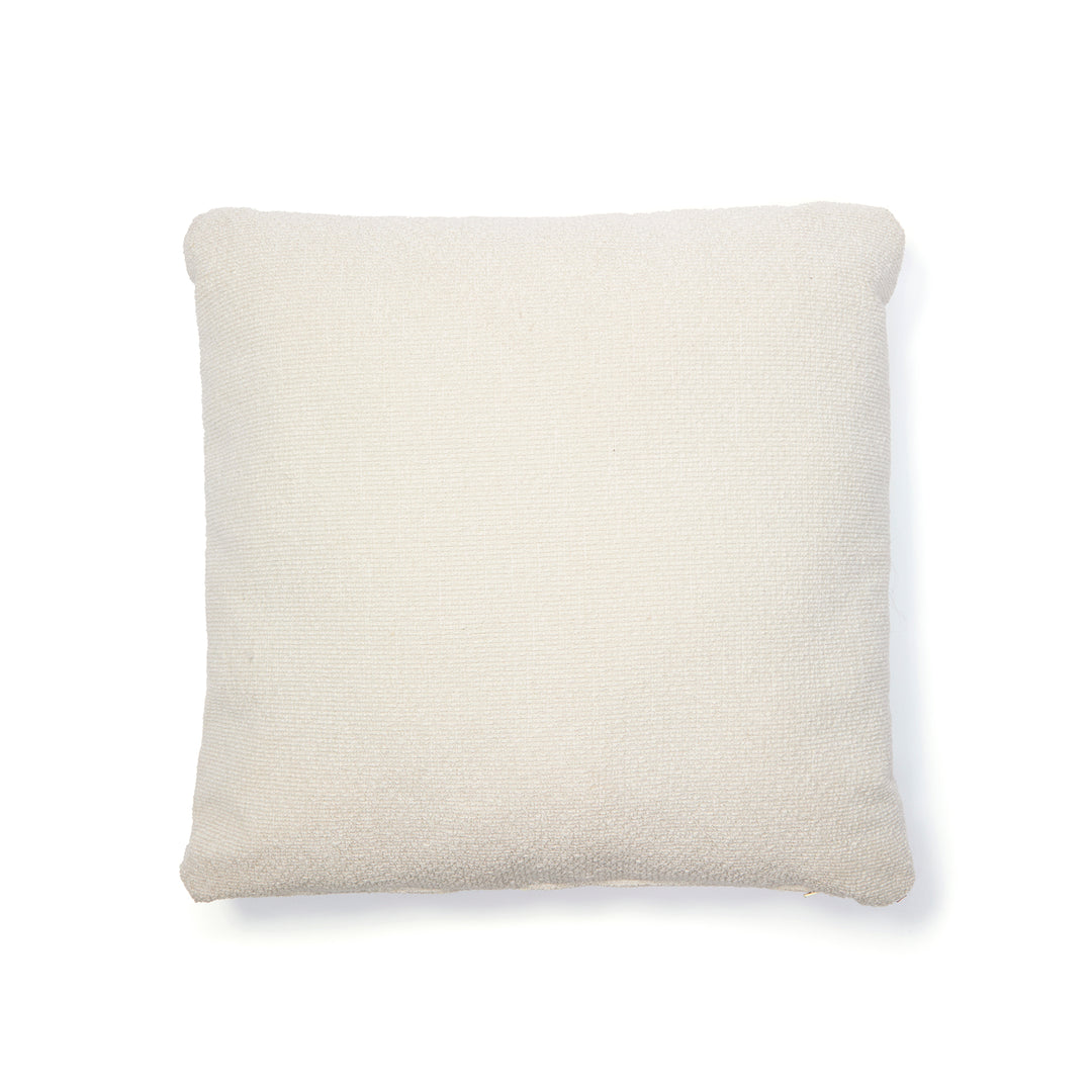 KAVE HOME Martina pyntepude kvadratisk ecru chenille stof 52x52