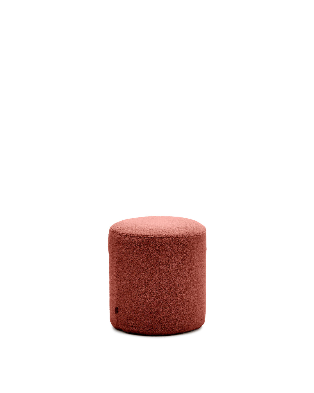 KAVE HOME Kaeli fodstøtte m. aftageligt betræk rund terracotta genbrugsbouclé Ø43