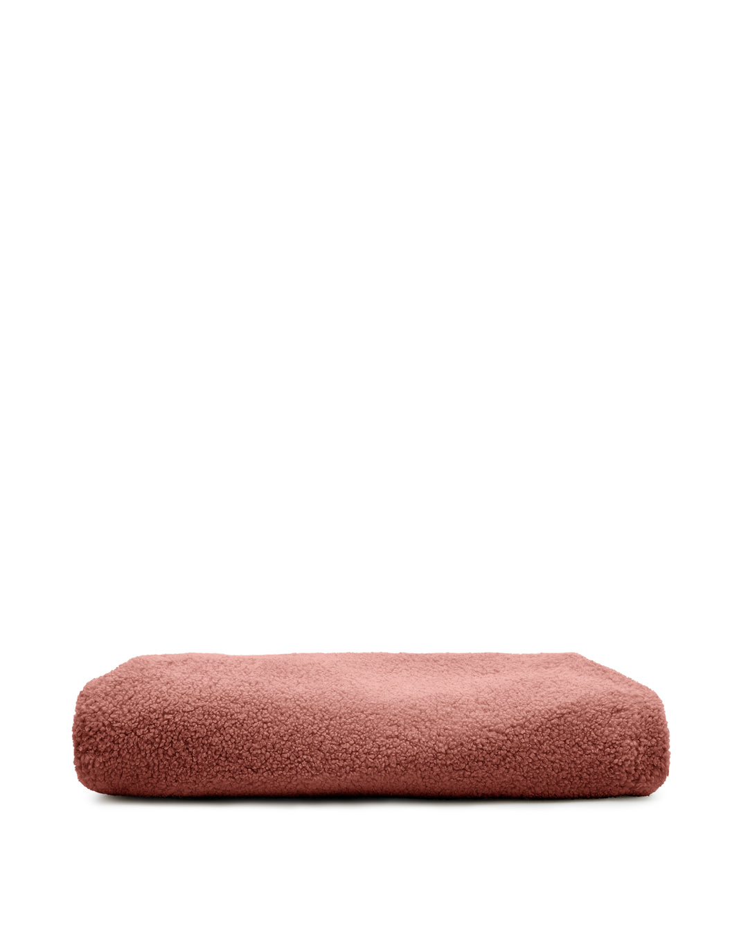 KAVE HOME Kaeli betræk til fodskammel rund terracotta bouclé Ø43