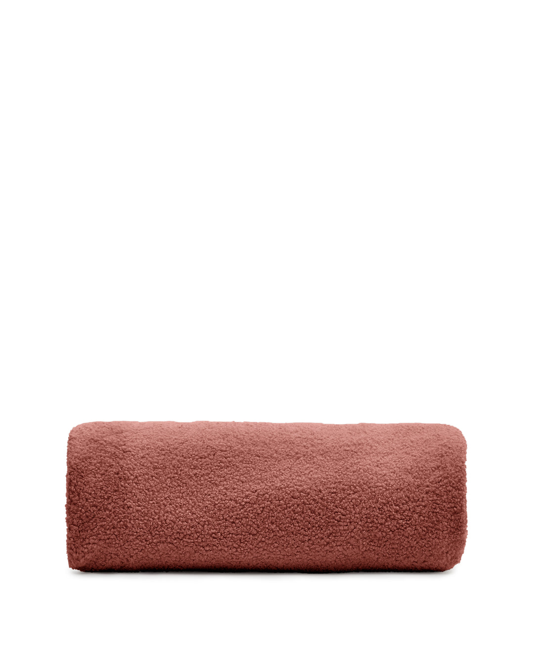 KAVE HOME Kaeli betræk til fodskammel rund terracotta bouclé Ø90