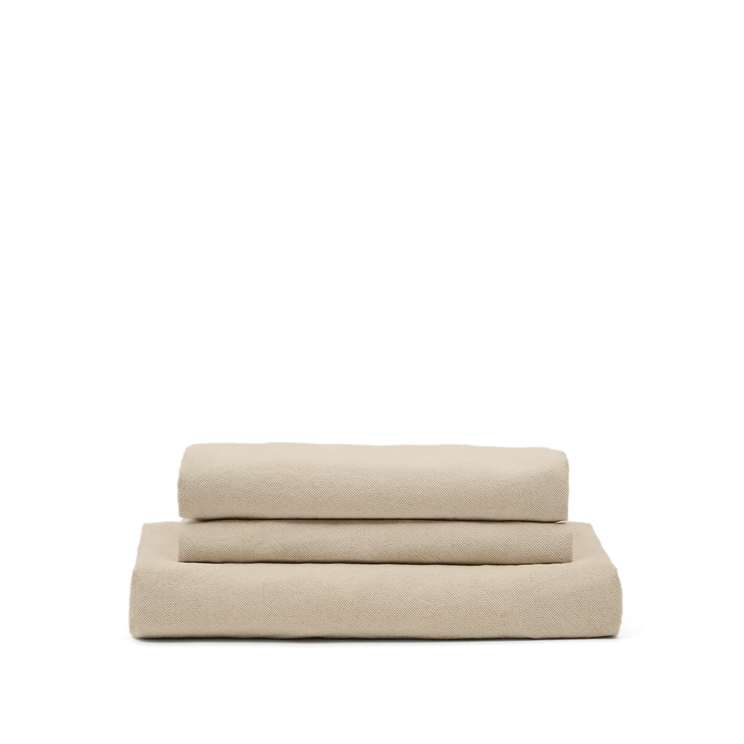 KAVE HOME Nora betræk til 4 pers. sofa taupe hør og bomuld B:340
