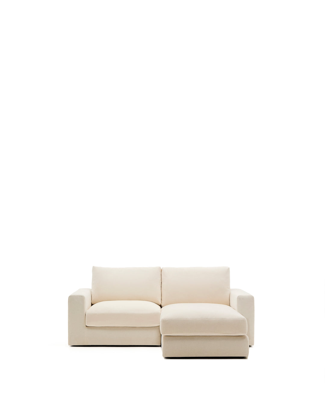 KAVE HOME Alea 3 pers. modulsofa m. højre chaiselong og aftageligt betræk ecru chenille 220cm