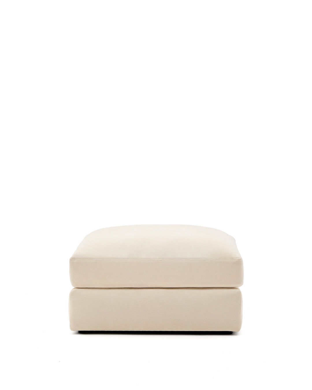 Produktbillede af KAVE HOME Alea fodstøtte m. aftageligt betræk kvadratisk ecru chenille 90x90 i premium kvalitet
