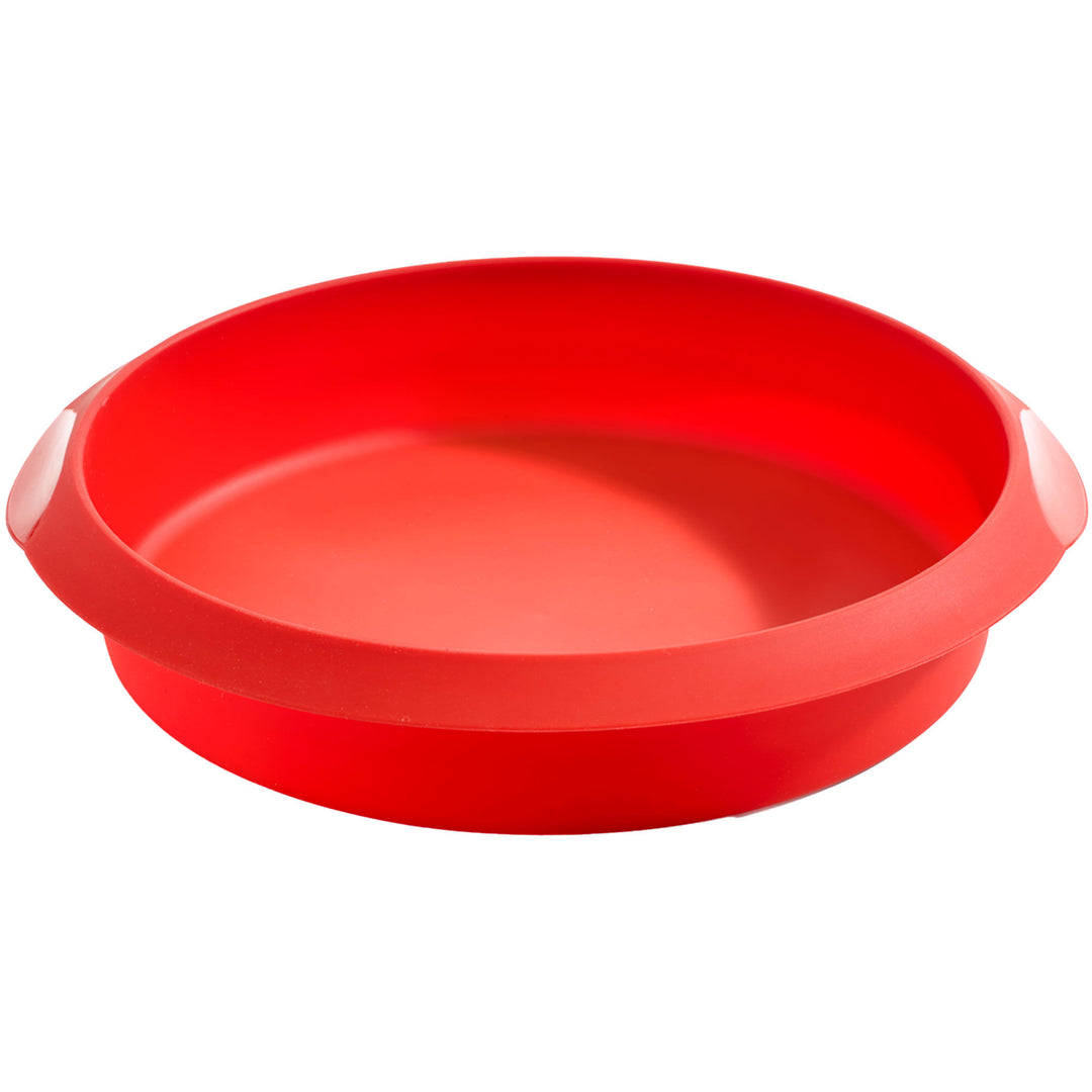 Lékué Lékué Rund bageform i silikone Ø24 cm, rød – detaljebillede (Kageforme)