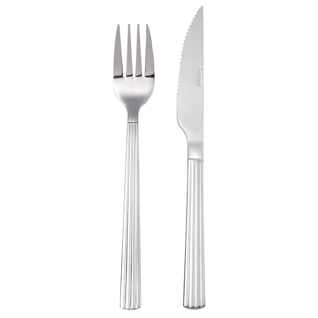 Aida Aida Groovy grillbestik 8 dele ❤ vinkelbillede (Grillbestik)