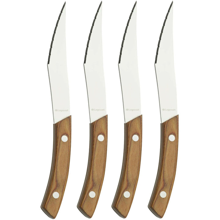Legnoart Legnoart CK40A Napoli pizza- og steakknive, lyst træ, 4 stk. ❤ close-up (Steakkniv)