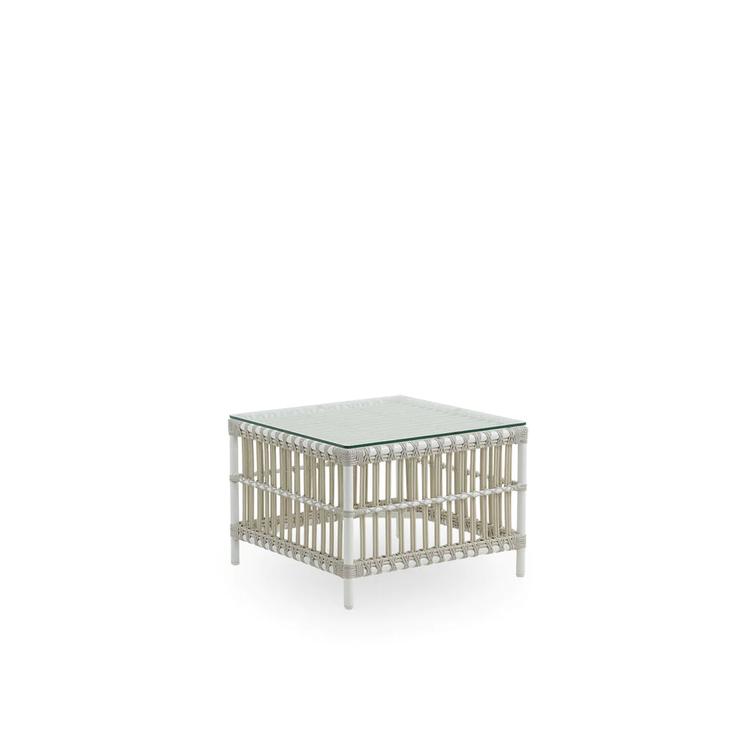 SIKA DESIGN CAROLINE BORD EXTERIOR DOVE WHITE/INKL/GLASPLADE 60