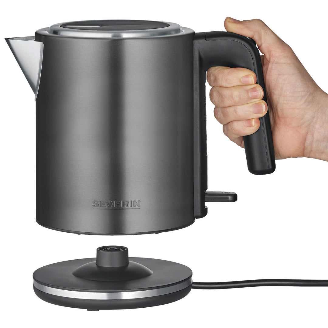 Severin Severin WK 9342 elkedel 1 liter, dark inox ❤ produktbillede i kategorien Elkedel