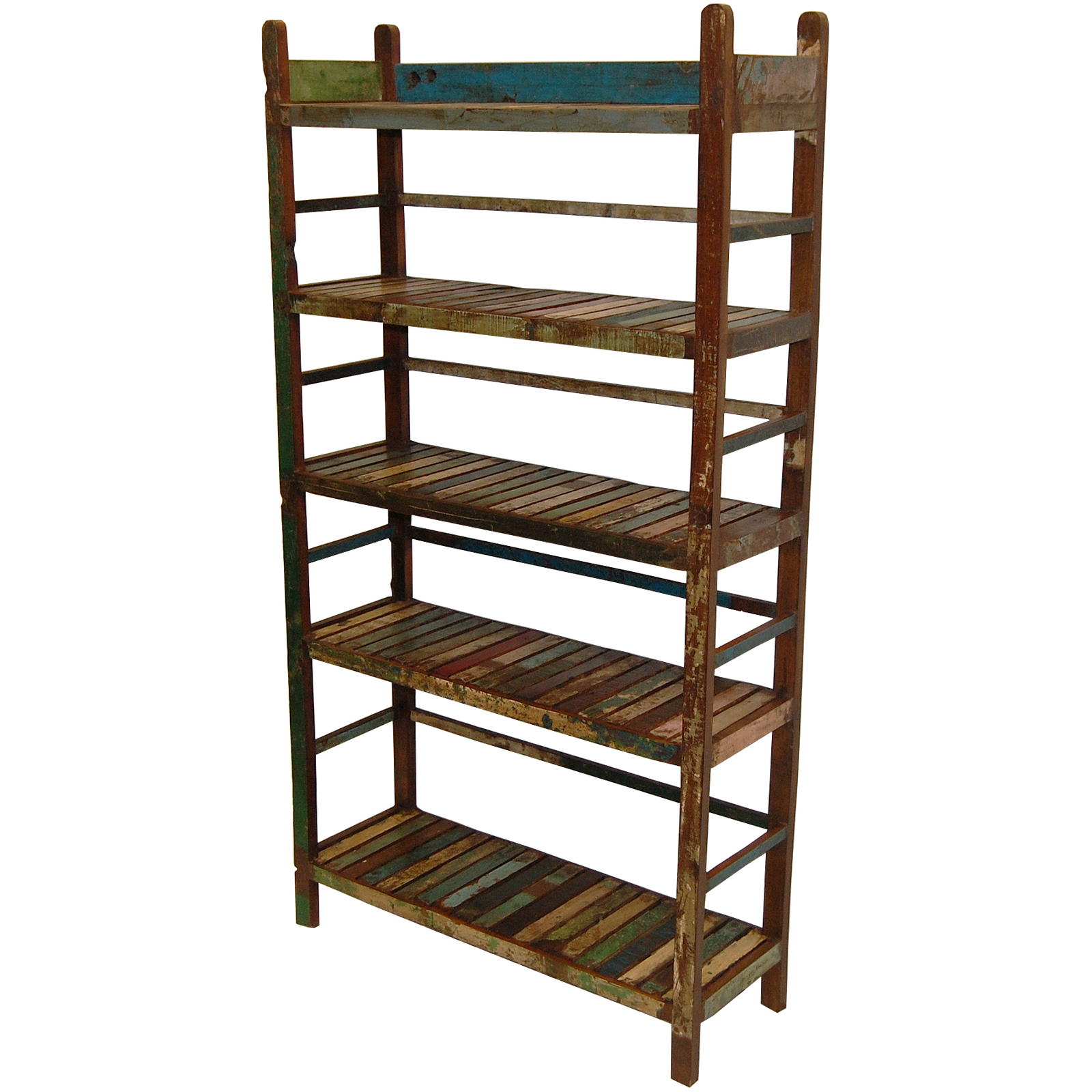 Produktbillede af TRADEMARK LIVING FRANKLYN REOL M 5 HYLDER GENBRUGSTRÆ 168 i premium kvalitet