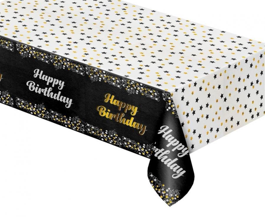 Folieborddug B&C "Tillykke Med Fødselsdagen" Sort 137x183 Cm ✔ Kæmpe udvalg i Godan ✔ Billig fragt og hurtig levering 2 - 5 hverdage - Varenummer: BAR-697920 / Ean: '5902973173079 på lager - Udsalg på Fest - Sæson Fester - Fødselsdag Spar op til 54% - Over 324 kendte brands på udsalg