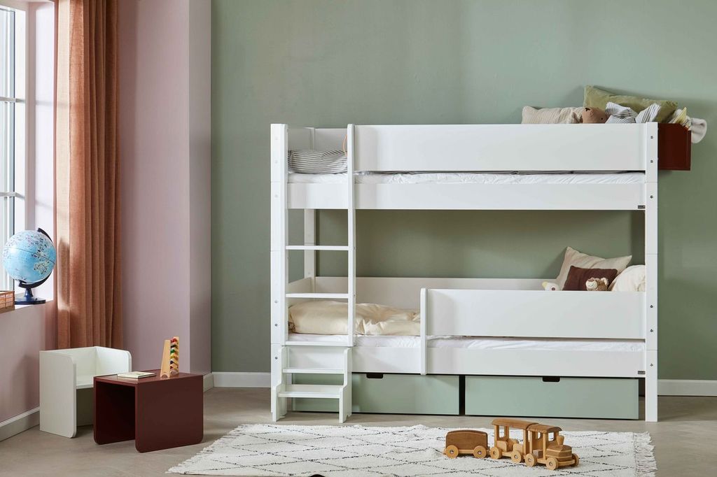 Manis-H  Hoder Køjeseng seng med tremme sengehest 160 cm  -  90x160