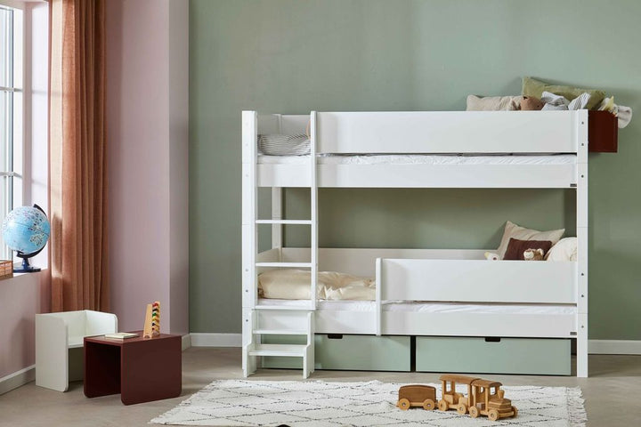 Manis-H  Hoder Køjeseng seng med tremme sengehest 200 cm  -  90x200