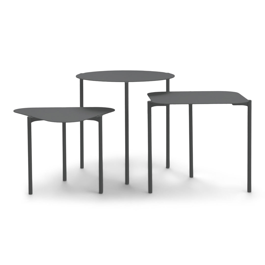 SPINDER DESIGN Do-re-mi sideborde gråt stål sæt m. 3