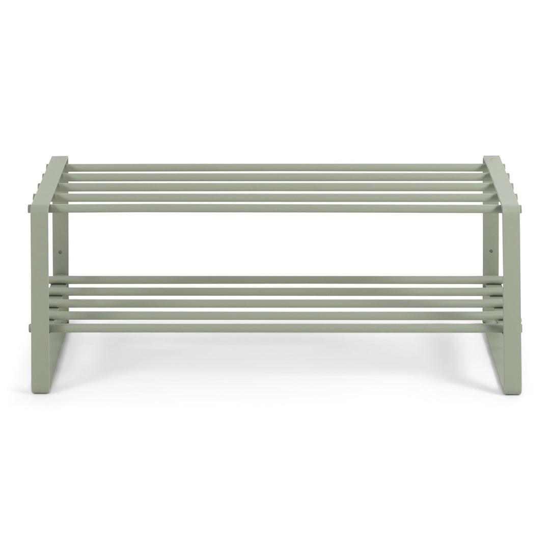 SPINDER DESIGN Rex skoreol m. 2 hylder støvgrønt stål 70x29
