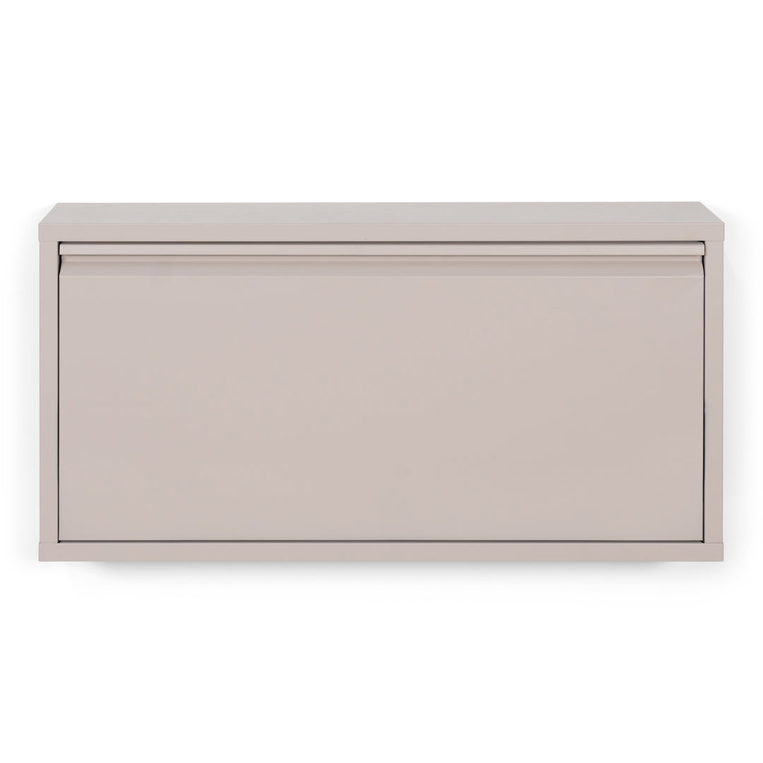 SPINDER DESIGN Billy 1 skoskab m. 1 låge rektangulær taupe stål 75x37,5
