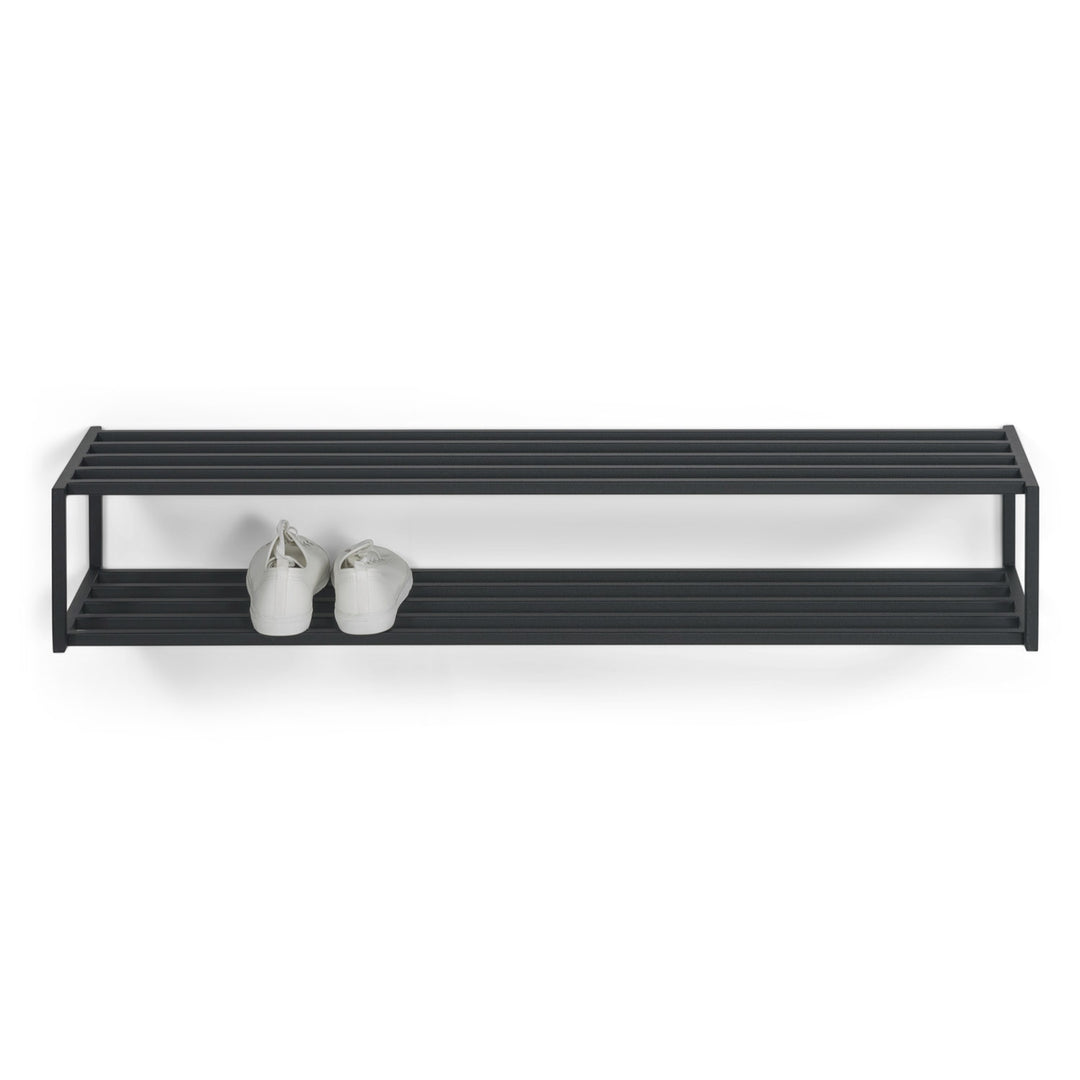 SPINDER DESIGN School skoreol m. 2 hylder sort stål 118x20,5
