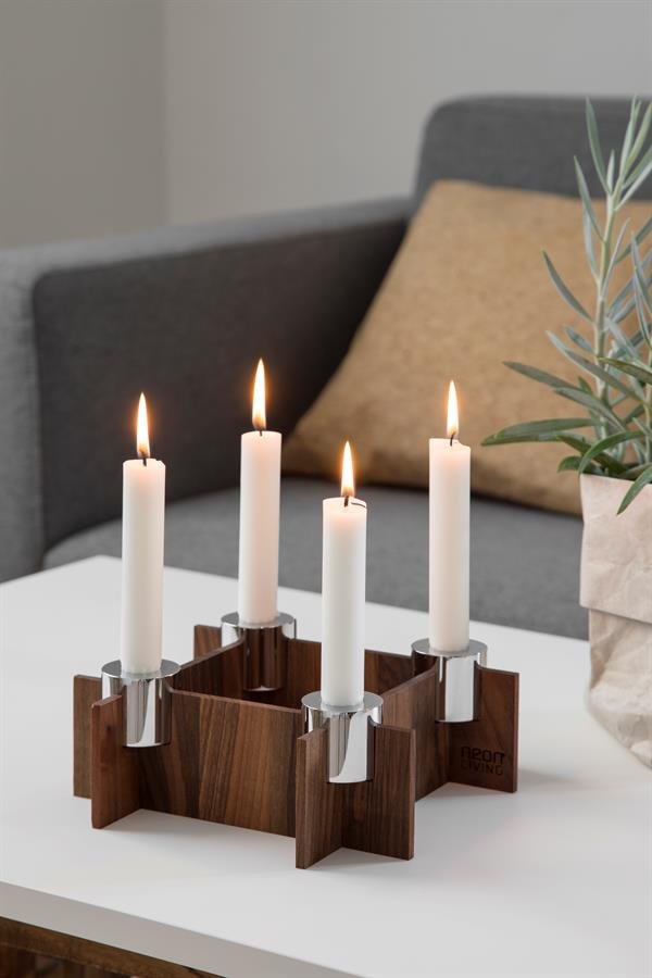 Lysestage Valnød & Stål ❤ Kæmpe udvalg i Steel-Function ❤ Billig fragt og hurtig levering 2 - 5 hverdage - Varenummer: BAR-632107 / Ean: '5710946190165 på lager - Udsalg på Home Barindretning Møbler & indretning Spar op til 58% - Over 434 design brands på udsalg