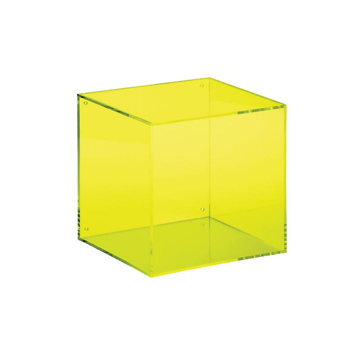 Produktbillede af Kvadratisk Vægkasse i Gul Plast 20x20x20 Cm på tilbud i premium kvalitet