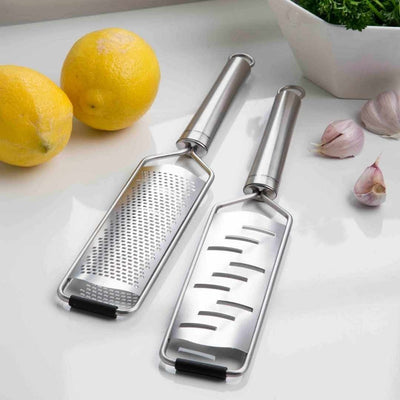 Rivejern Sæt 2 Stk. ✔ Kæmpe udvalg i  Steel-Function ✔ Billig fragt og hurtig levering 2 - 5 hverdage - Varenummer: BAR-628299 / Ean: '5708748720086 på lager - Udsalg på Køkken | Køkkenartikler | Rivejern Spar op til 56% - Over 1347 kendte brands på udsalg