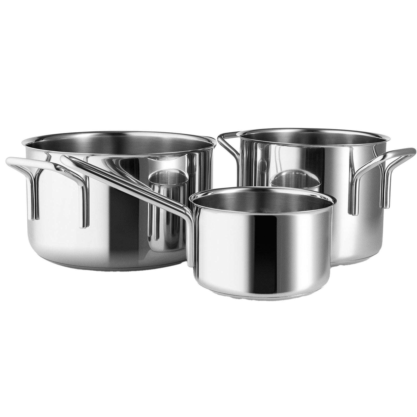 Eva trio Eva trio Grydesæt 3 dele, rustfrit stål ❤ produktbillede i kategorien Grydesæt & Kasseroller