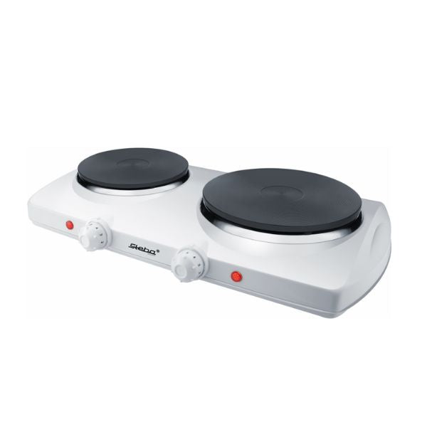 Produktbillede af Steba Dobbelt Kogeplade Stkf150 Ø16/19 Cm Zoner 2300w Hvid på tilbud i brug