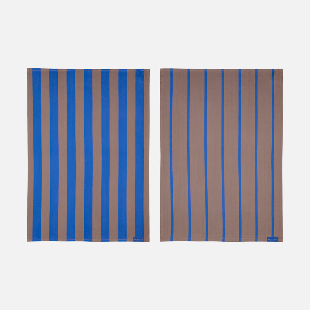 Produktbillede af STRIPES Viskestykke 2-Pak Koboltblå på tilbud i høj kvalitet