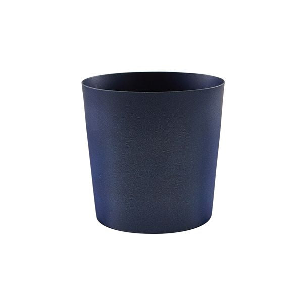 Produktbillede af Metallic Blue Serveringskop Fra Genware 8,5 x 8,5 Cm på tilbud i brug