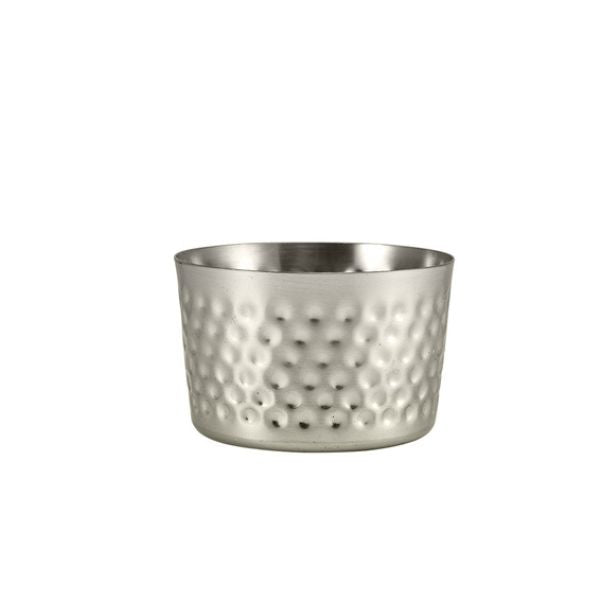 Produktbillede af Genware Rustfrit Stål Hamret Mini Serveringskop 8 x 5 Cm på tilbud i brug