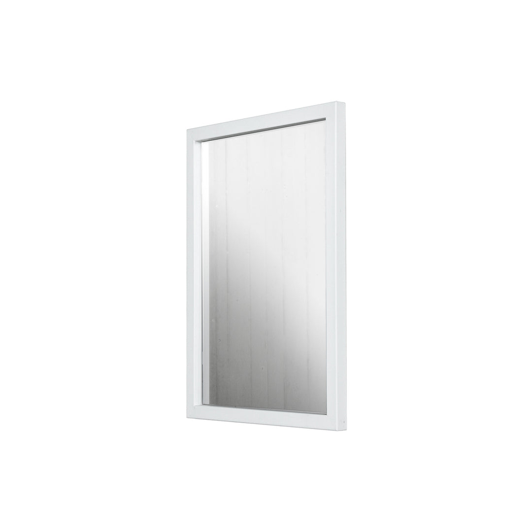 SPINDER DESIGN rektangulær Senza vægspejl spejlglas og hvid stål 55x40