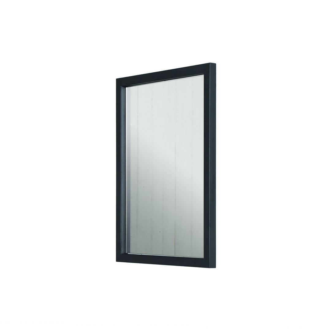 SPINDER DESIGN rektangulær Senza vægspejl spejlglas og sort stål 55x40