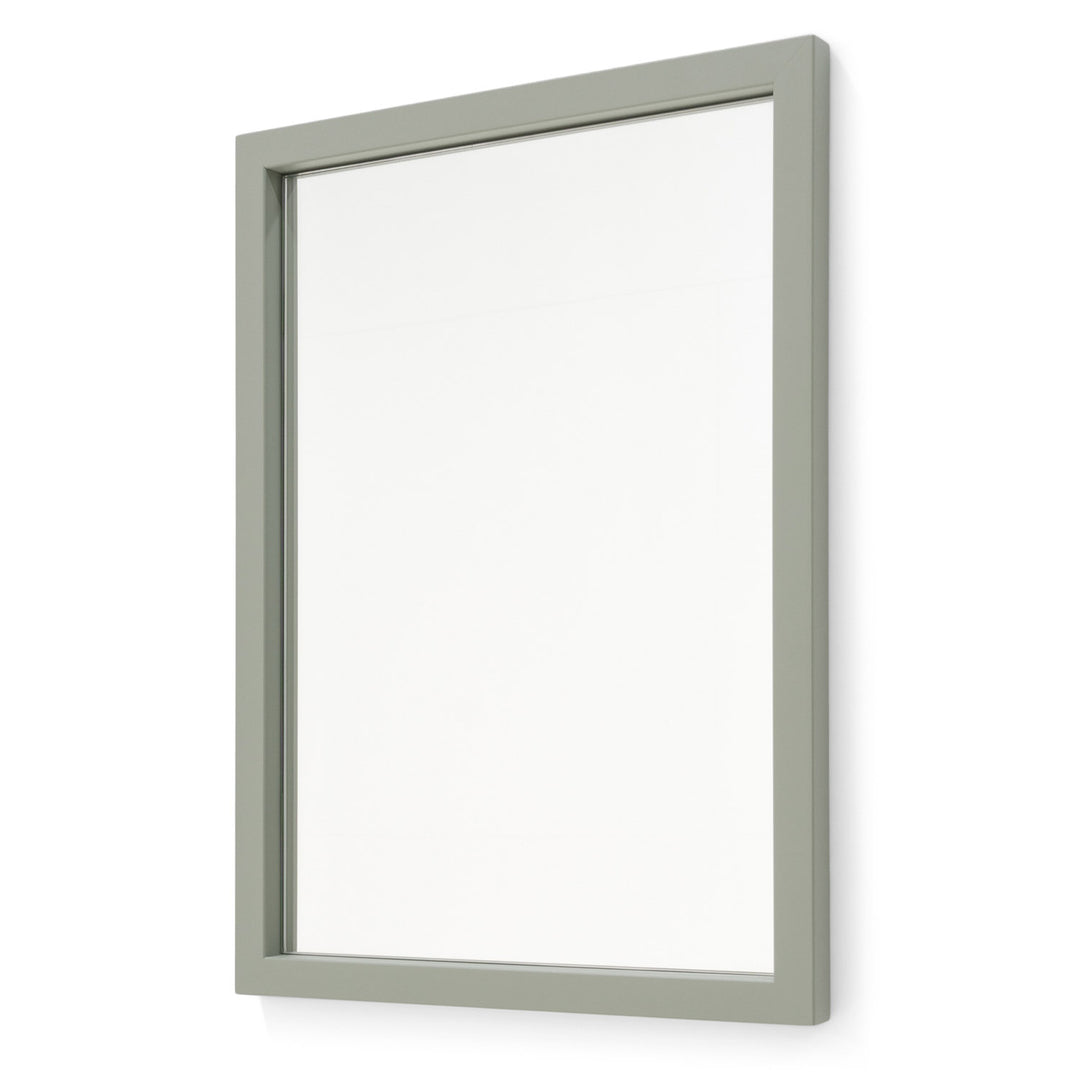 SPINDER DESIGN Senza vægspejl spejlglas og støvet grønt stål 55x40