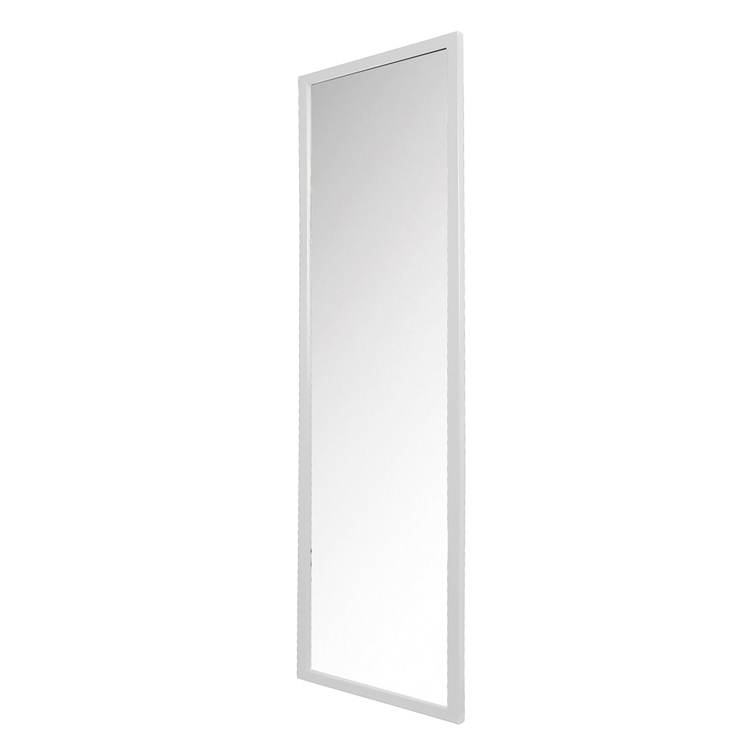 SPINDER DESIGN rektangulær Senza vægspejl spejlglas og hvid stål 185x46