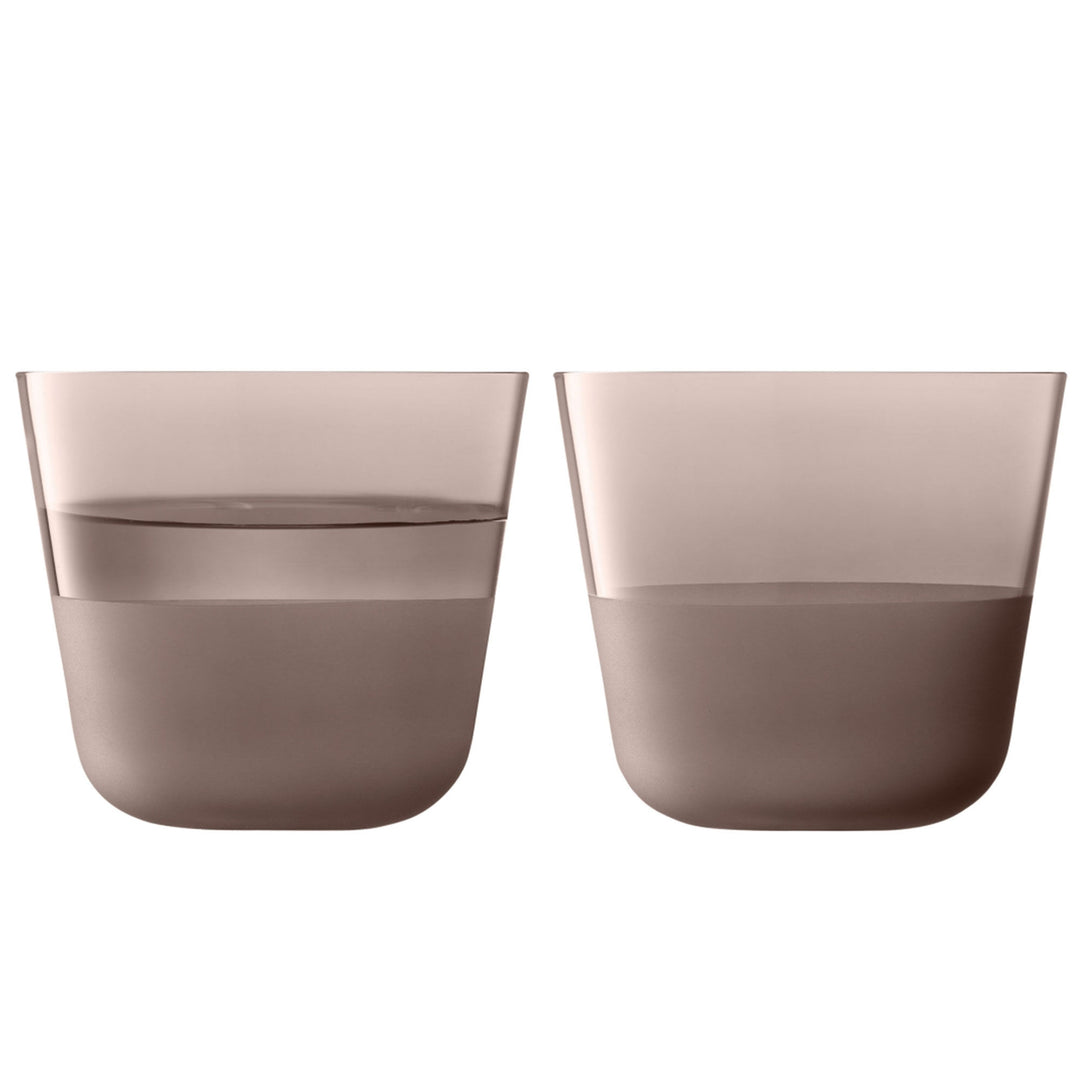 Lsa LSA Arc Contrast Earth drikkeglas, 2-pak – vinkelbillede (Glas)