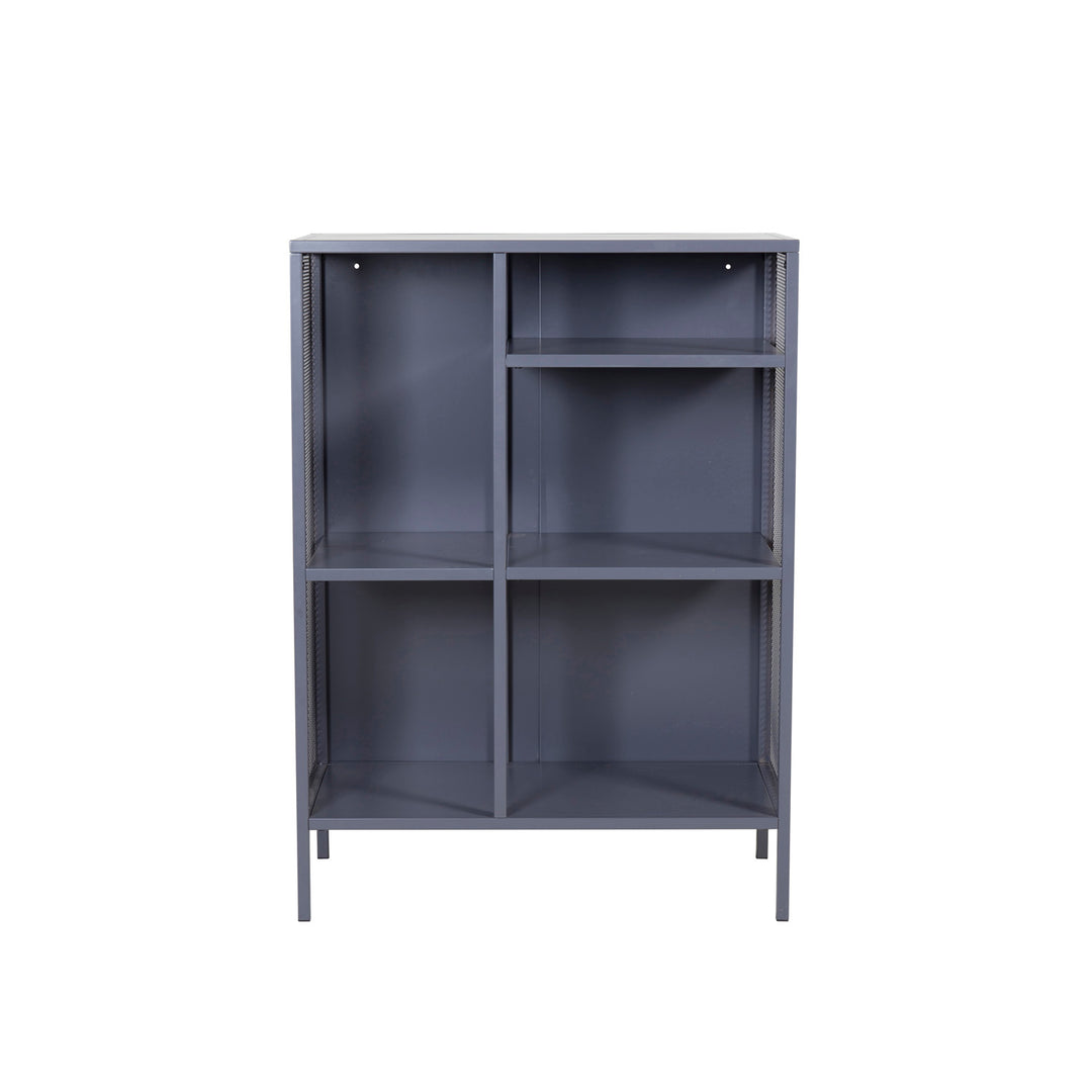 VENTURE DESIGN bogreol grå stål H:110cm x80cm x 40cm