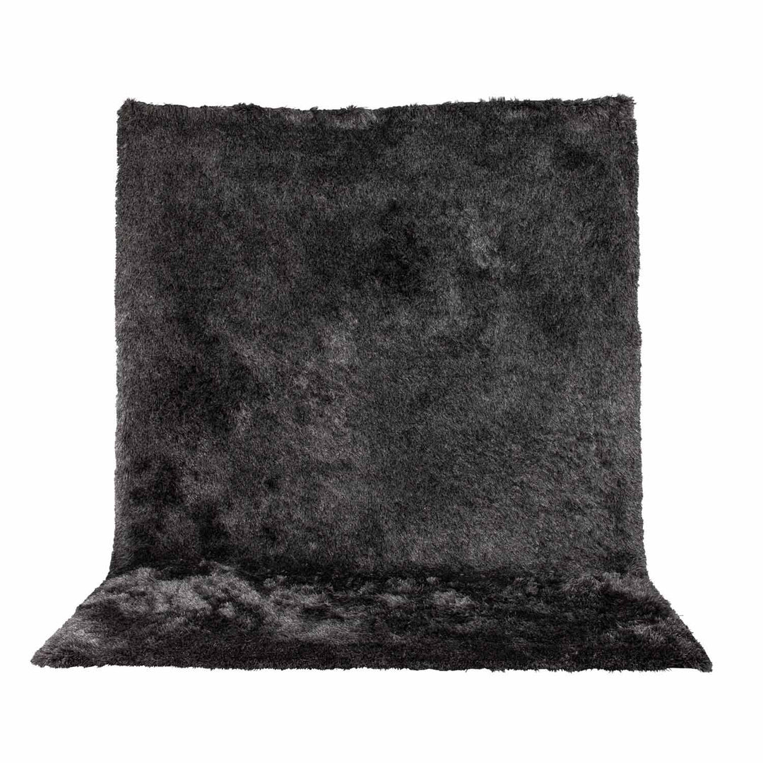 VENTURE DESIGN Shiva Shaggy gulvtæppe grå polyester og bomuld 170x240