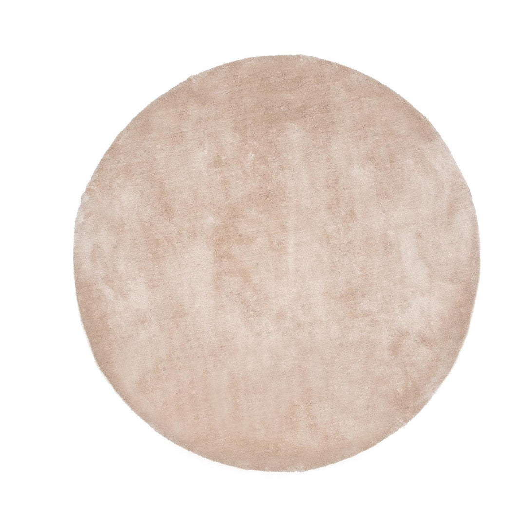 Produktbillede af VENTURE DESIGN Undra gulvtæppe beige viskose Ø200 i premium kvalitet