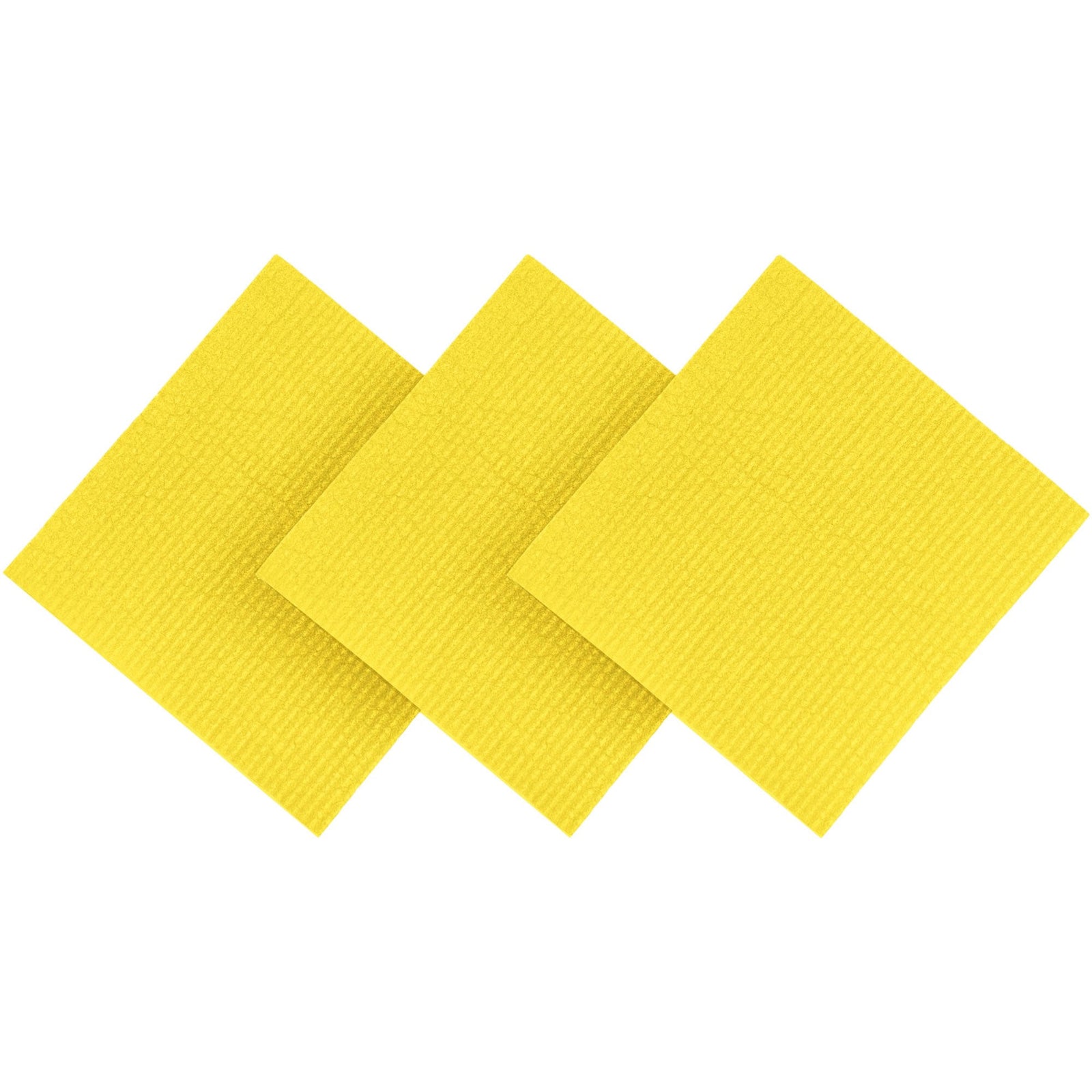 Happy sinks Happy sinks Disktrasa 3-pak, gul – produktvisning (Viskestykker)