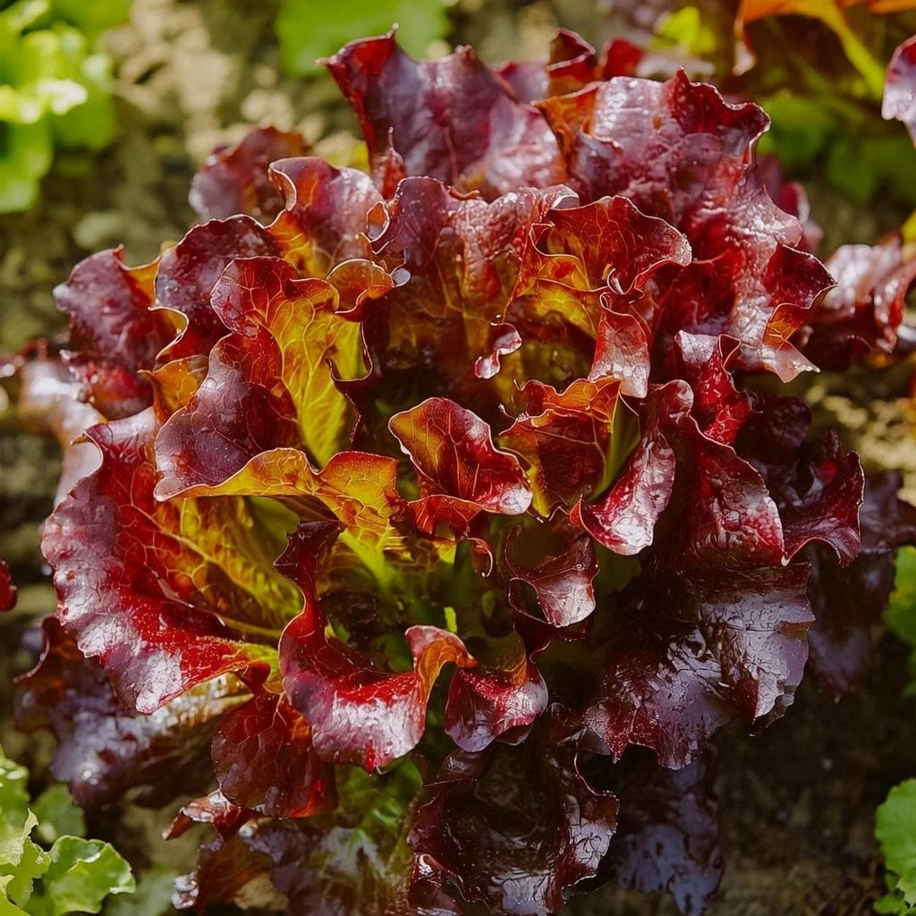 Økologisk Pluksalat frø Red Salad Bowl