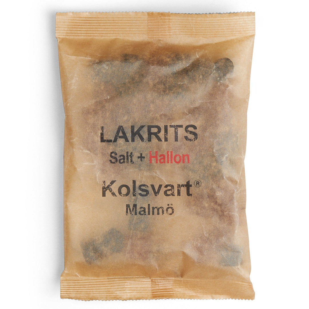 Kolsvart Kolsvart Salt + hindbær-lakrids, 120 g – produktfoto (Lakrids)
