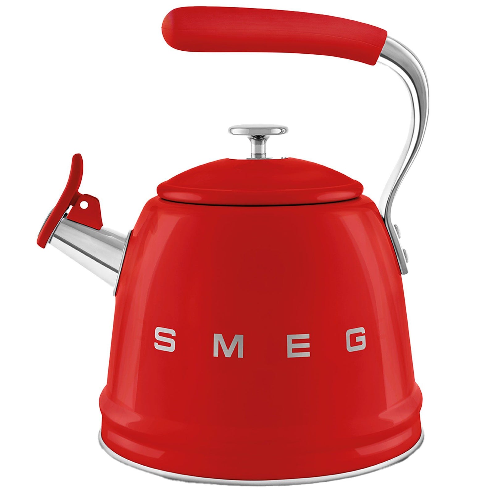 Smeg Smeg Vandkedel med fløjte 2,3 liter, rød – vinkelbillede (Kittel)