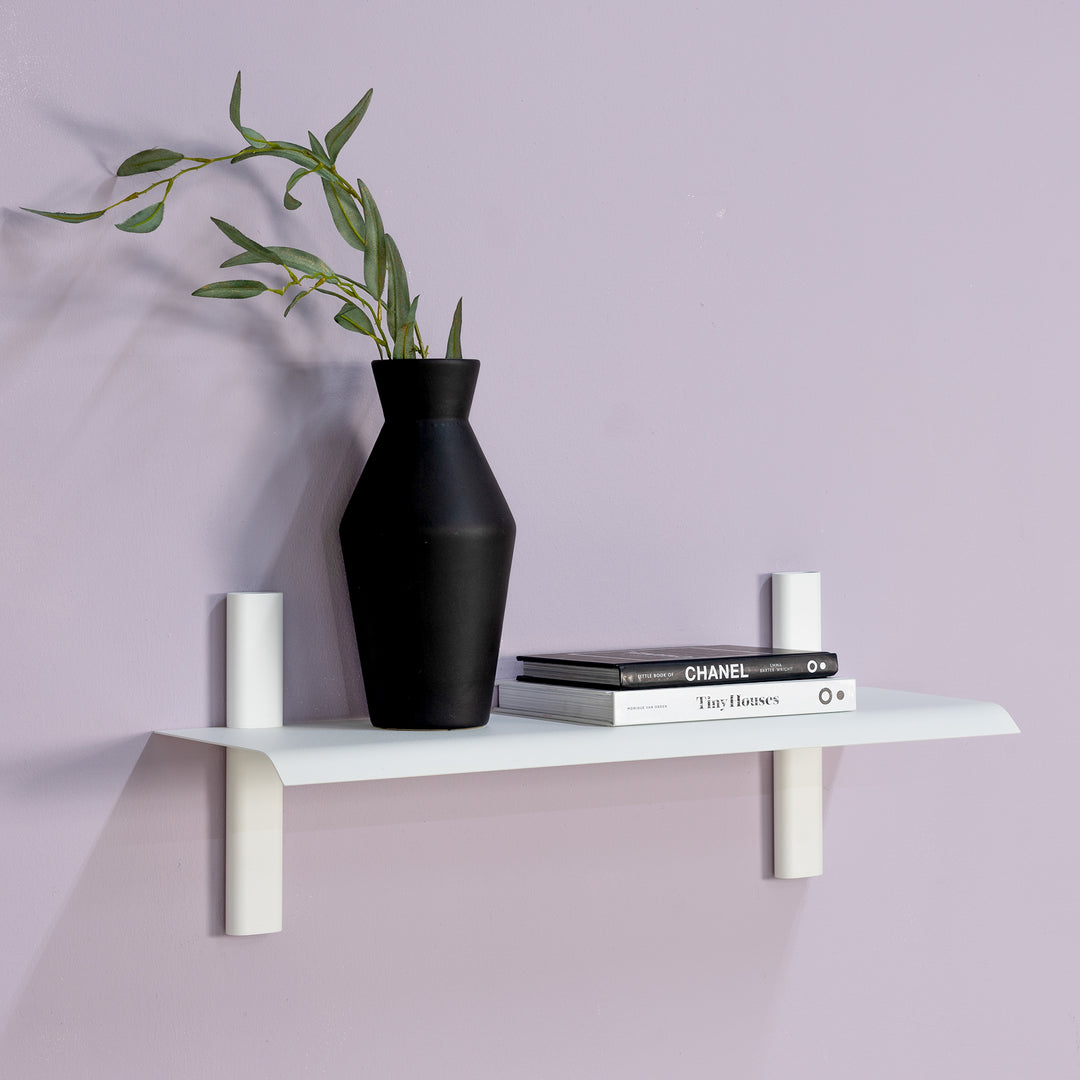Produktbillede af Repisa Væghylde i metal 5 farver bredde 60 cm. Hvid metal på tilbud i høj kvalitet