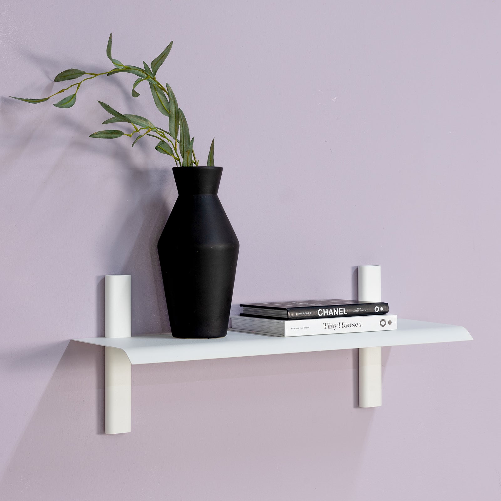 Produktbillede af Repisa Væghylde i metal 5 farver bredde 60 cm. Hvid metal på tilbud i høj kvalitet