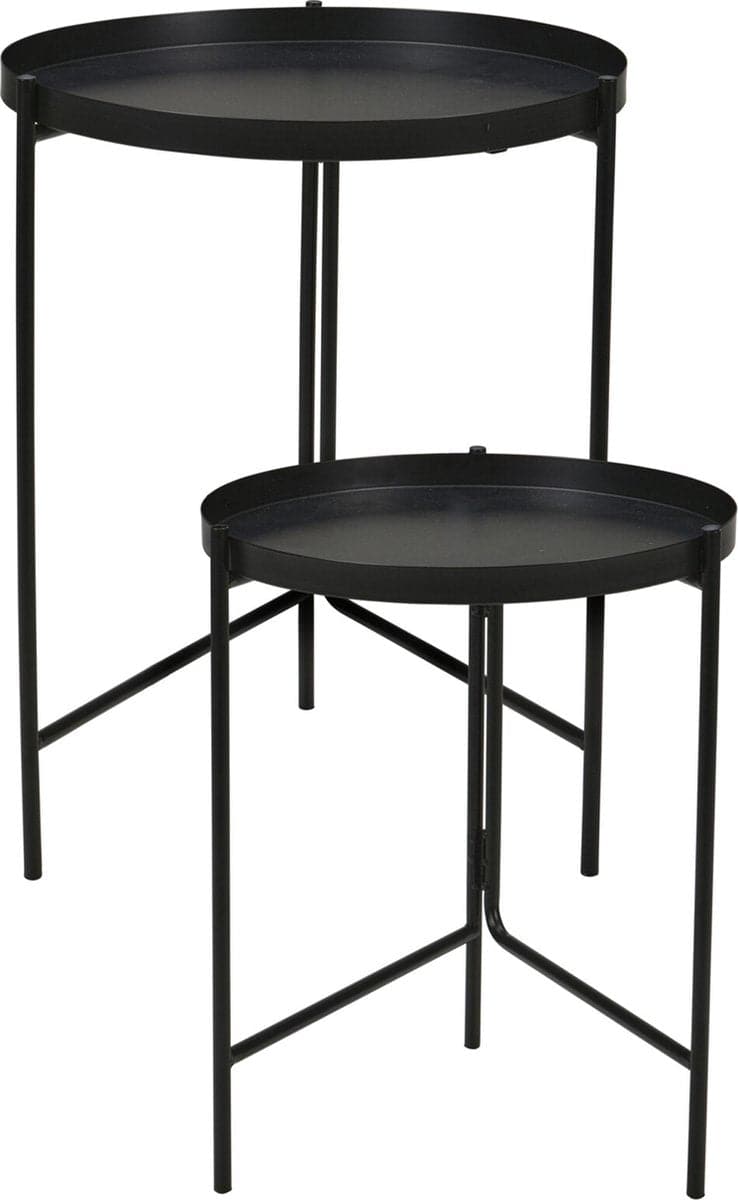 Sidebords sæt med 2 sorte borde - Sort ❤ Stort online udvalg i Bolig og Haven ❤ Billig fragt og hurtig levering 2 - 5 hverdage - Varenummer: BGH-47682111963466 / Ean: &